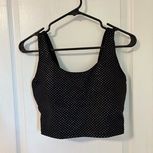 ZYIA Black and White Polka Dot Tank Top